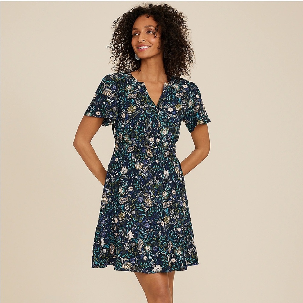 Floral V-Neck Dress